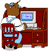 Sitter vid datorn och jobbar...